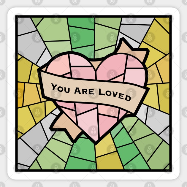 You Are Loved Pride (AlloAro) Sticker by OctopodArts